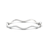 Elegant Diamond Cut Bracelet, Yellow/White Gold Custom Bracelet - GeumJewels