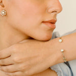 Real Diamond Cut Bracelet, Custom Gold Bracelet for Girls, White/Yellow Gold Bracelet, Rose Gold Bracelet - GeumJewels