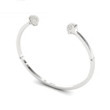 Real Diamond Cut Bracelet, Custom Gold Bracelet for Girls, White/Yellow Gold Bracelet, Rose Gold Bracelet - GeumJewels