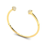 Real Diamond Cut Bracelet, Custom Gold Bracelet for Girls, White/Yellow Gold Bracelet, Rose Gold Bracelet - GeumJewels