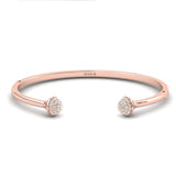 Real Diamond Cut Bracelet, Custom Gold Bracelet for Girls, White/Yellow Gold Bracelet, Rose Gold Bracelet - GeumJewels