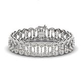 Elegant Diamond Cut Bracelet, Rose Gold Custom Bracelet, Yellow/White Gold Designer Bracelet - GeumJewels