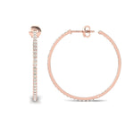 10kt 14kt 18kt Gold Bangle Earrings, Rose Gold Bangle Earrings, Real Diamond Fashion Earrings - GeumJewels