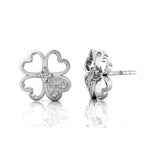 Dainty Flower Style Diamond Stud Earrings - GeumJewels