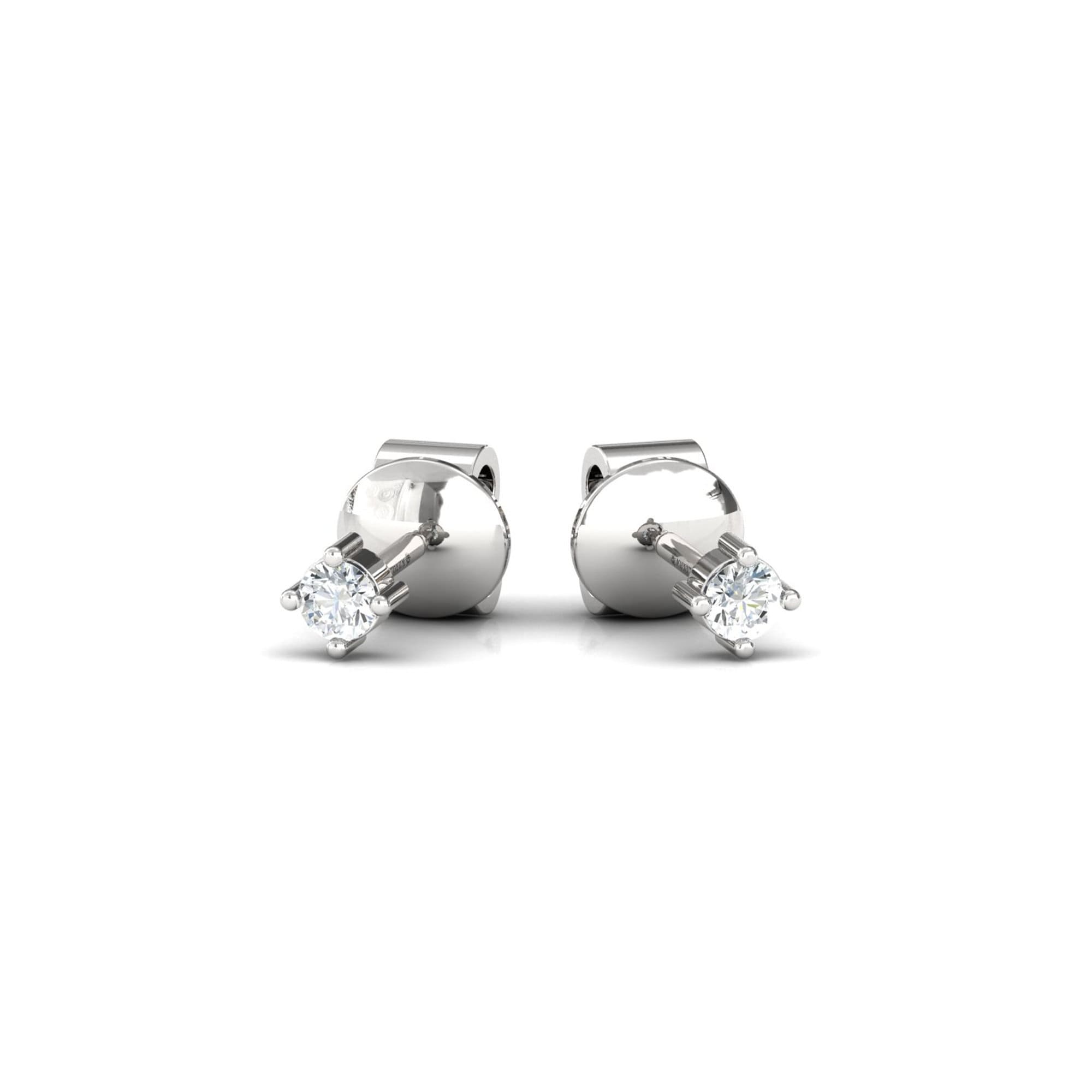 2.5mm Diamond Dainty Stud Everyday Solitaire Stud Earrings - GeumJewels