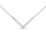 Elegant White Diamond Pendant, White Yellow Gold Pendant, Personalised Rose Gold Necklace - GeumJewels
