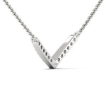 Elegant White Diamond Pendant, White Yellow Gold Pendant, Personalised Rose Gold Necklace - GeumJewels