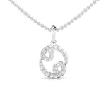Elegant Cancer Zodiac Pendant, 18Kt Solid Yellow Gold Pendant Necklace, Unique Diamond Pendant - GeumJewels