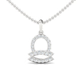 Elegant 18kt Gold Libra Zodiac Pendant, Handmade Solid Gold Pendant, Unique Diamond Pendant - GeumJewels