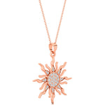Shinning Sun Diamond Celestial Pendant - GeumJewels