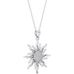 Shinning Sun Diamond Celestial Pendant - GeumJewels