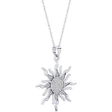 Shinning Sun Diamond Celestial Pendant - GeumJewels