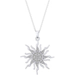 Shinning Sun Diamond Celestial Pendant - GeumJewels