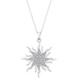 Shinning Sun Diamond Celestial Pendant - GeumJewels