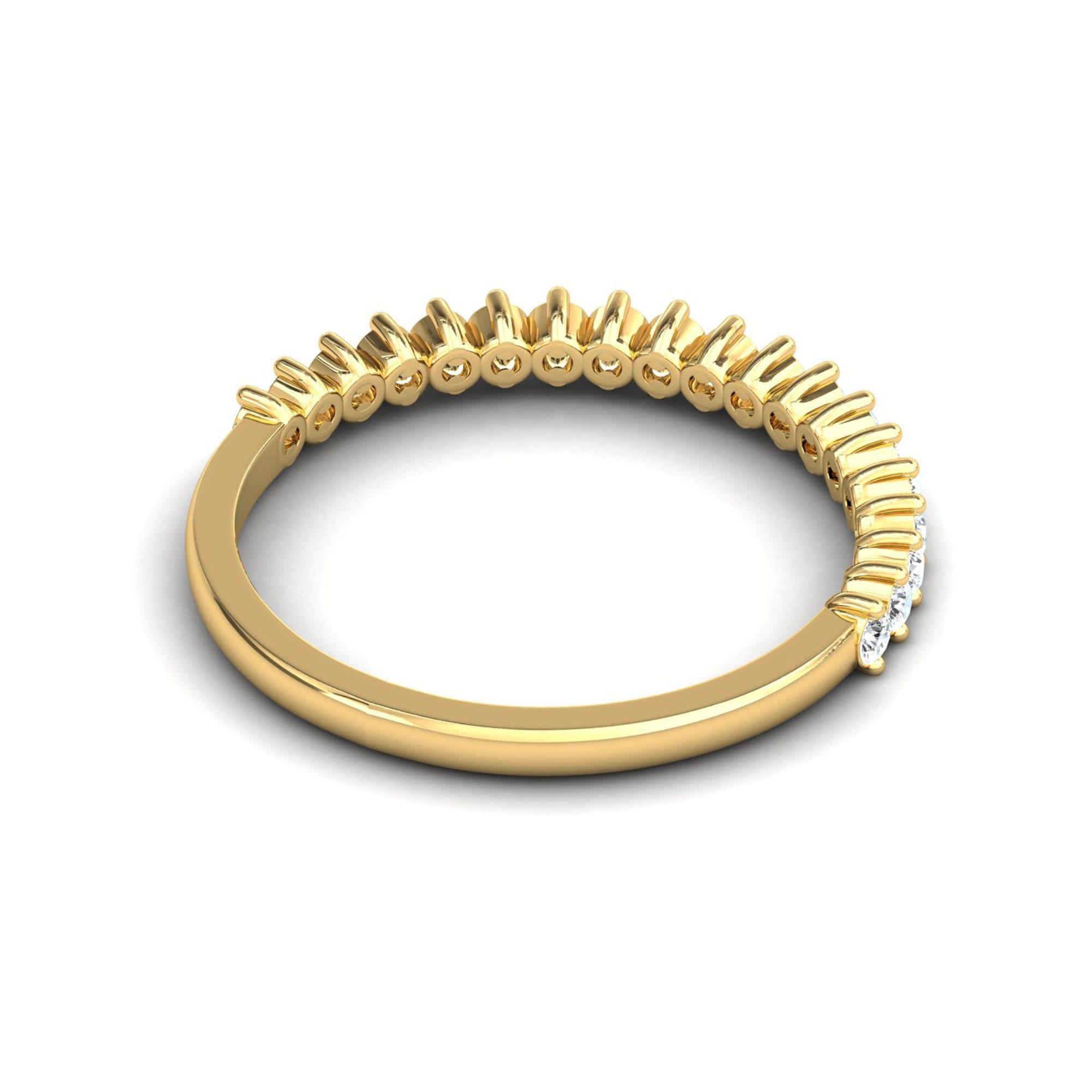 10kt 14kt 18kt Solid Gold Ring, Natural Diamonds Gold Ring, Elegant Diamond Proposal Ring - GeumJewels