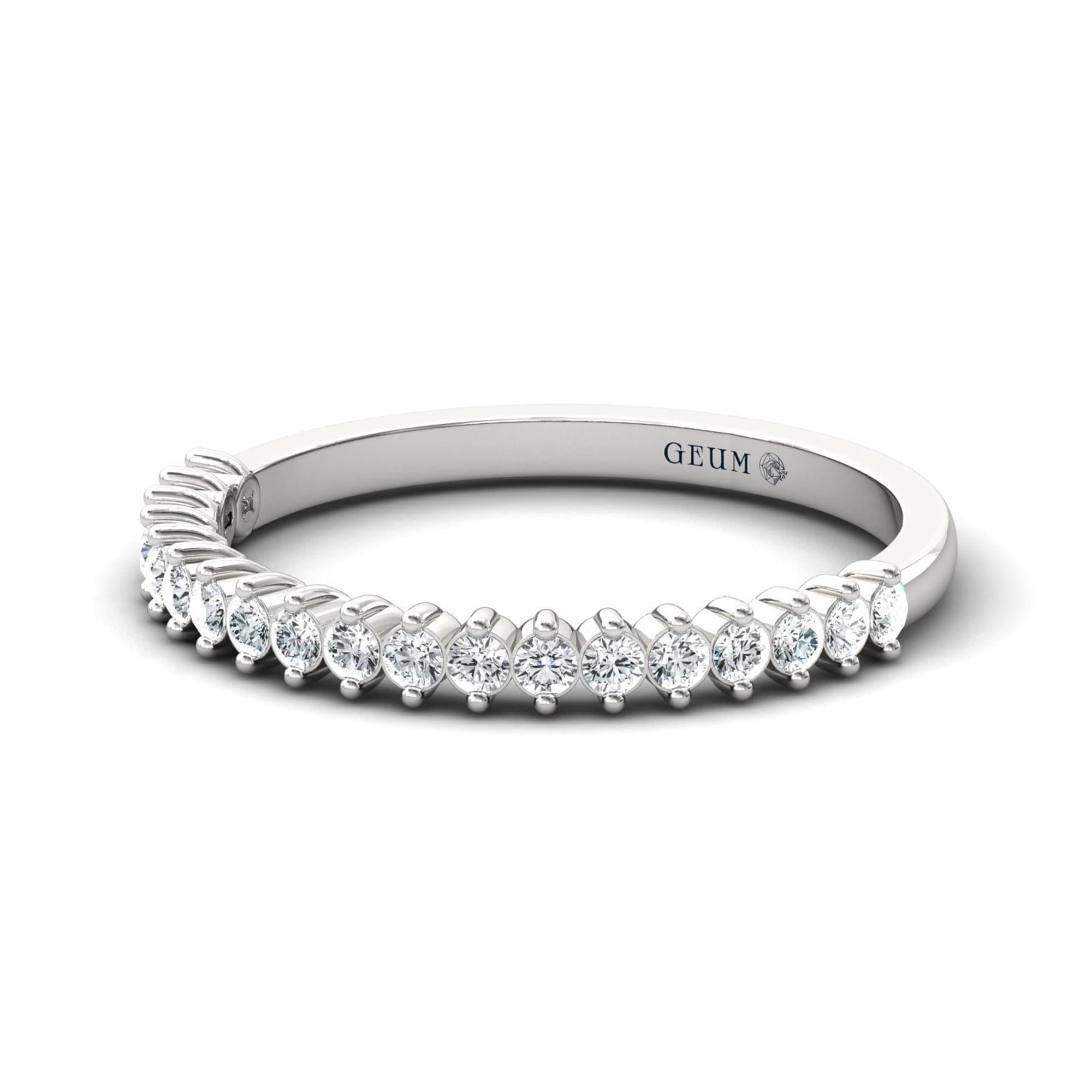 10kt 14kt 18kt Solid Gold Ring, Natural Diamonds Gold Ring, Elegant Diamond Proposal Ring - GeumJewels