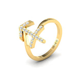 Sleek Design Sagittarius Zodiac Ring, 18Kt Solid Gold Ring, Unique Zodiac Sign Engagement Ring - GeumJewels