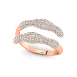 Pave Set Diamonds Open Cocktail Wedding Ring - GeumJewels