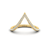 Genuine Diamond Pear Shape Ring, Trendy Yellow/White Gold Ring, Rose Gold Designer Ring - GeumJewels