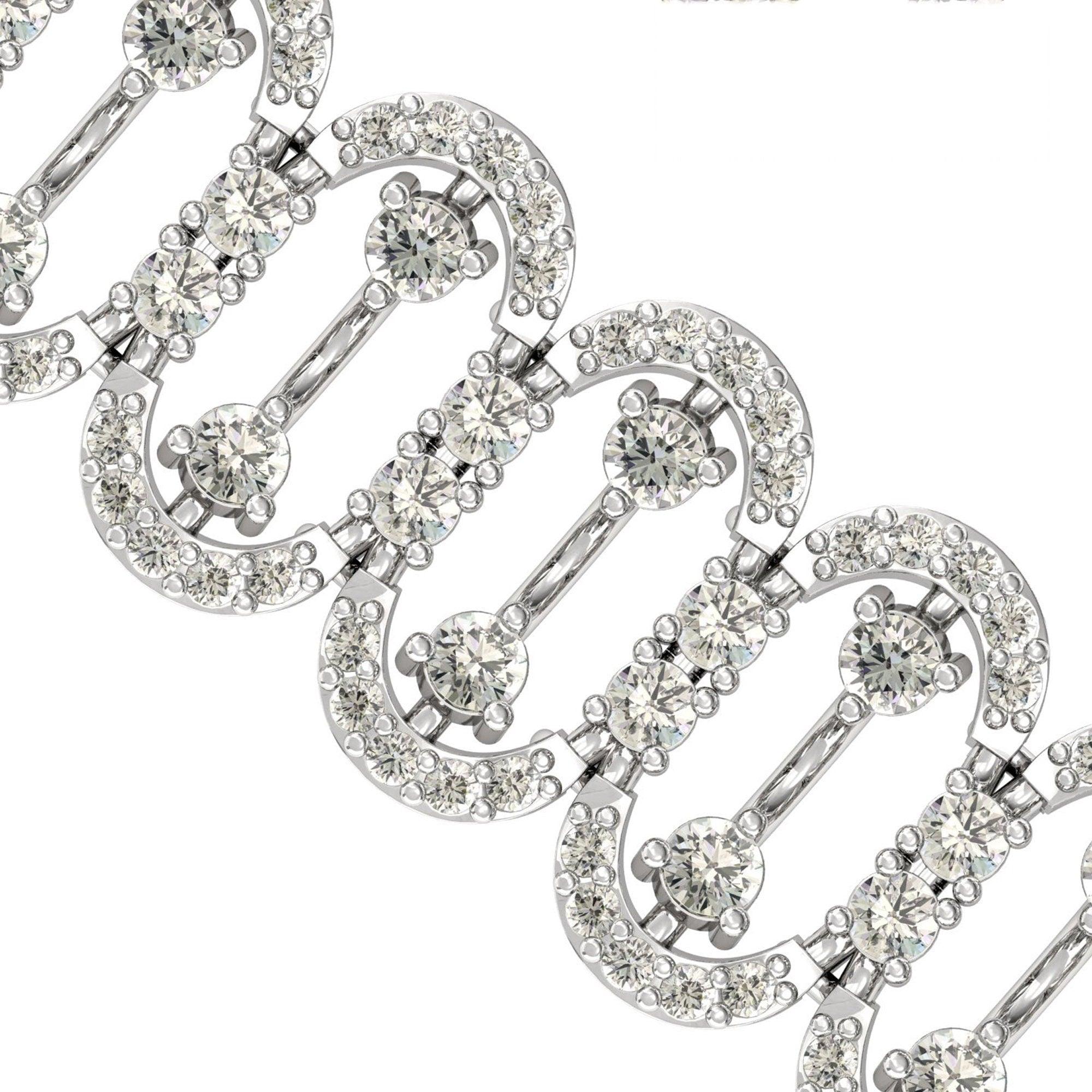 Elegant Diamond Cut Bracelet, Rose Gold Custom Bracelet, Yellow/White Gold Designer Bracelet - GeumJewels