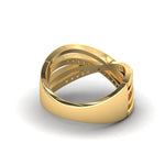 Handmade Yellow/White Gold Ring, Rose Gold Engagement ring, Natural Diamond Designer Ring - GeumJewels