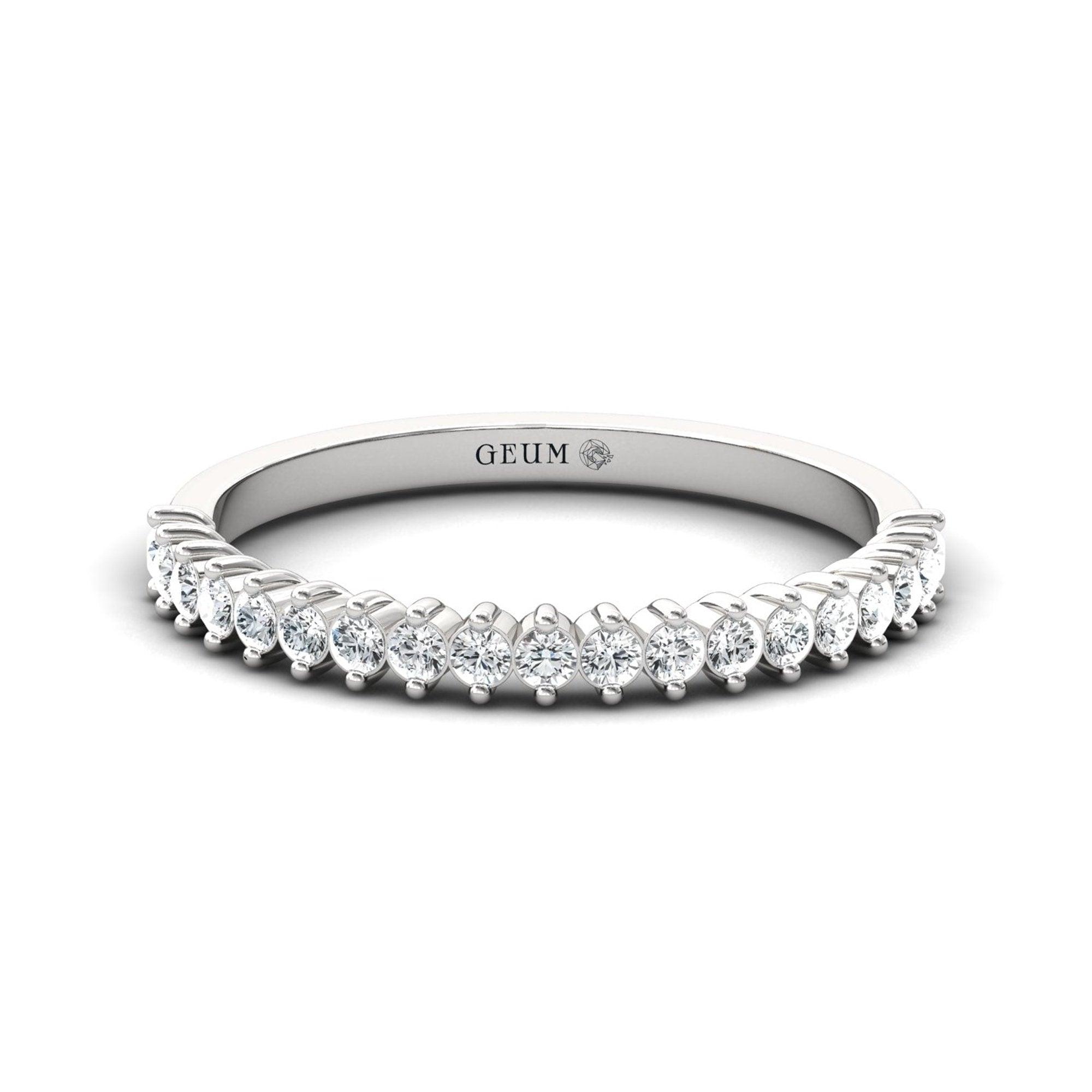 10kt 14kt 18kt Solid Gold Ring, Natural Diamonds Gold Ring, Elegant Diamond Proposal Ring - GeumJewels
