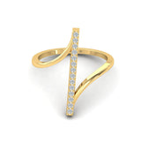 Elegant Rose Gold Ring, Handmade Yellow/white Gold Ring, Natural Diamond Ring, Real Diamond Fashion Ring - GeumJewels