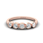 Natural Diamond Solid Gold Ring, 10kt 14kt 18kt Yellow/White Rose Gold Rings, Customize Engagement Gold Ring - GeumJewels