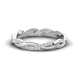 Genuine Yellow/White Gold Ring, Rose Gold Modern Ring, Real Diamond Bridesmaid Ring, Designer Jewelry for Women - GeumJewels