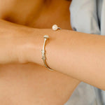 Real Diamond Cut Bracelet, Custom Gold Bracelet for Girls, White/Yellow Gold Bracelet, Rose Gold Bracelet - GeumJewels