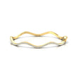 Elegant Diamond Cut Bracelet, Yellow/White Gold Custom Bracelet - GeumJewels