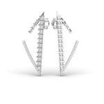 Handmade Yellow/White Gold Earring, 10kt 14kt 18kt Rose Gold Fashion Earrings - GeumJewels