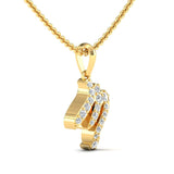 Sleek Diamond Scorpio Zodiac Pendant Necklace, Handcrafted Solid 18Kt Gold Scorpio Pendant - GeumJewels