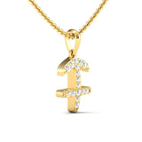 Handmade Sagittarius Zodiac Pendant, 18Kt Solid Gold Pendant Necklace, Unique Diamond Pendant - GeumJewels