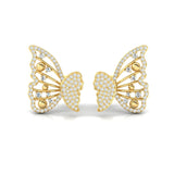 Stunning Butterfly Gold Earrings, 10kt 14kt 18kt Rose Gold Stud Earring - GeumJewels