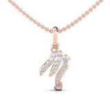 Sleek Diamond Scorpio Zodiac Pendant Necklace, Handcrafted Solid 18Kt Gold Scorpio Pendant - GeumJewels