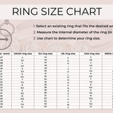 Real White Small Diamond Ring, 10kt 14 kt 18kt Rose Gold Ring, Yellow/White Gold Proposal Ring - GeumJewels