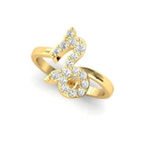 10kt 14kt 18kt Thin Gold Capricorn Zodiac Ring, Elegant Diamond Ring for Engagement, Capricorn Sign Gold Jewelry - GeumJewels