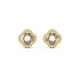 Diamond Studs Earrings, 18kt Yellow/White Gold Earring, Custom Gold Jewelry for Girls, Gift For Mom
