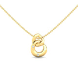 Interlinked Diamond Necklace, 14k Solid Gold Necklace, Birthday Gift, Anniversary Gift