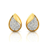 Pear Shaped Diamond Dainty Stud Earring