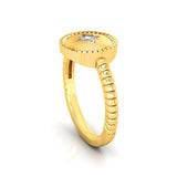 Star Solitaire Dainty Diamond Ring